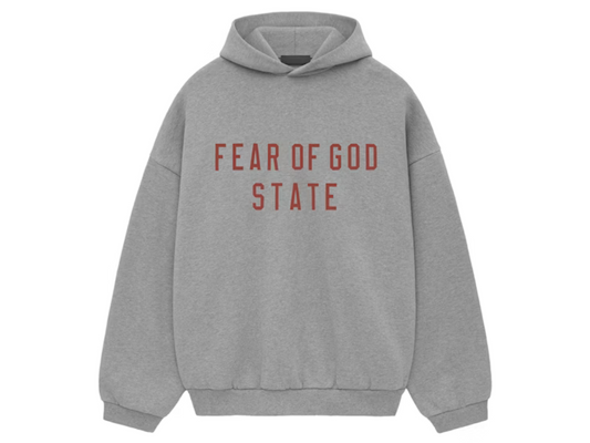 Fear of God Essentials Hoodie Dark Heather Oatmel