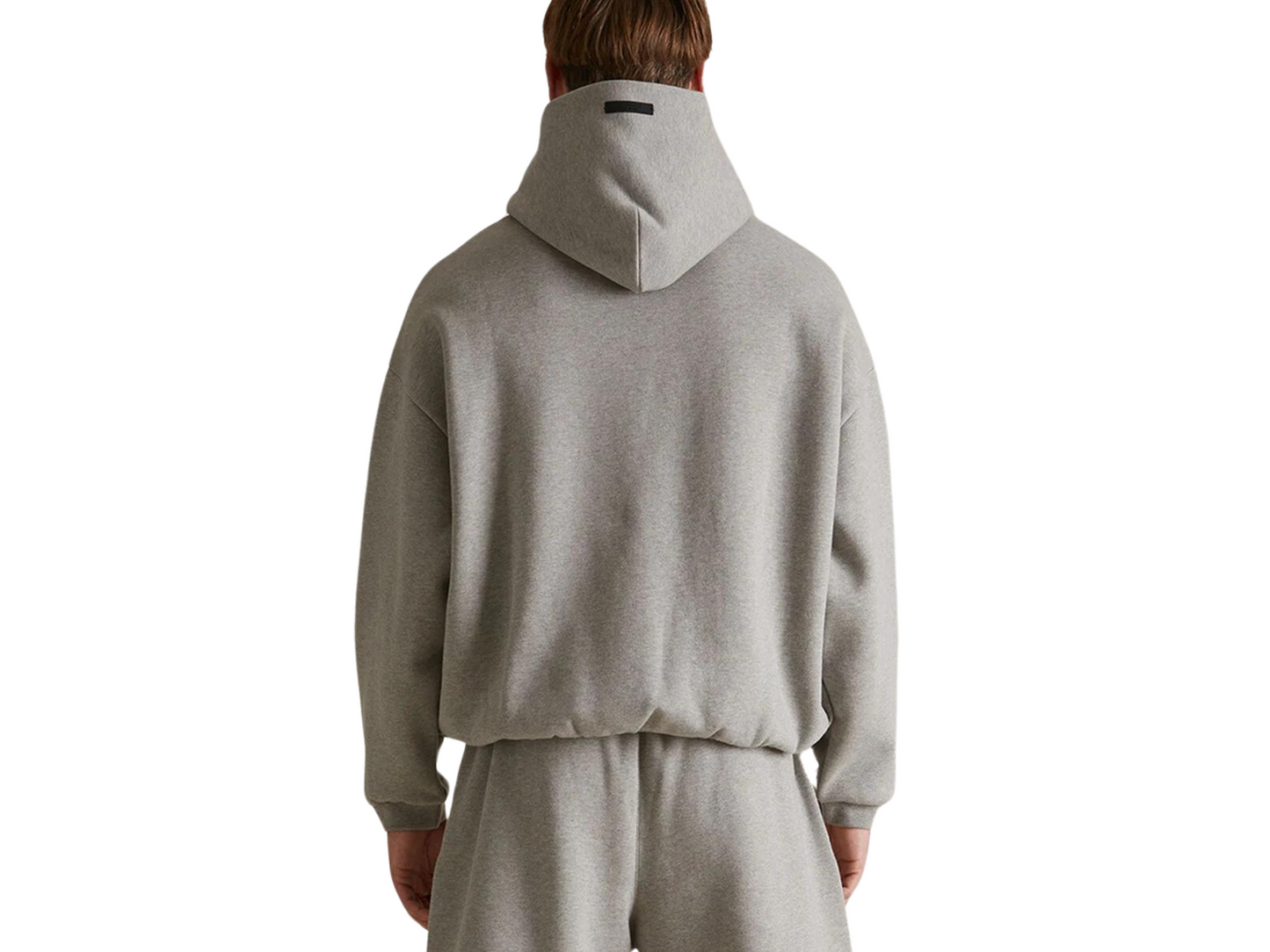 Fear of God Essentials Hoodie Dark Heather Oatmel