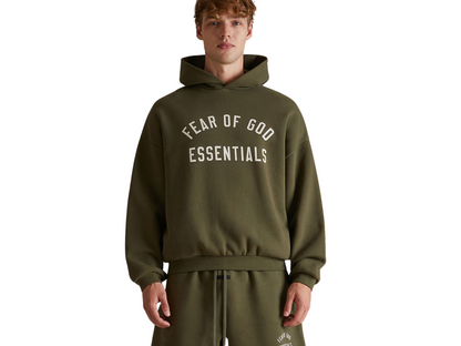 Fear of God Essentials Hoodie Military