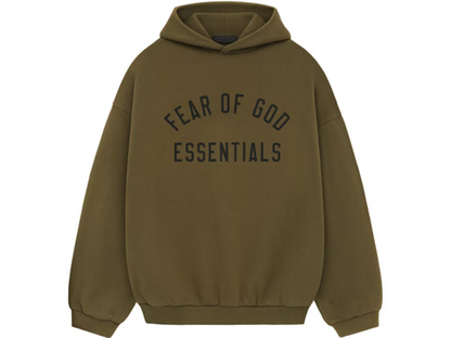 Fear of God Essentials Hoodie Olive