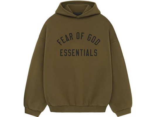 Fear of God Essentials Hoodie Olive