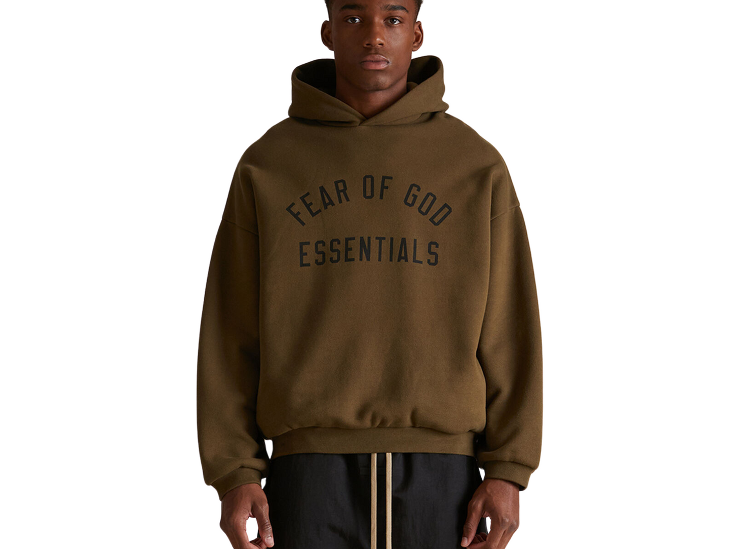 Fear of God Essentials Hoodie Olive